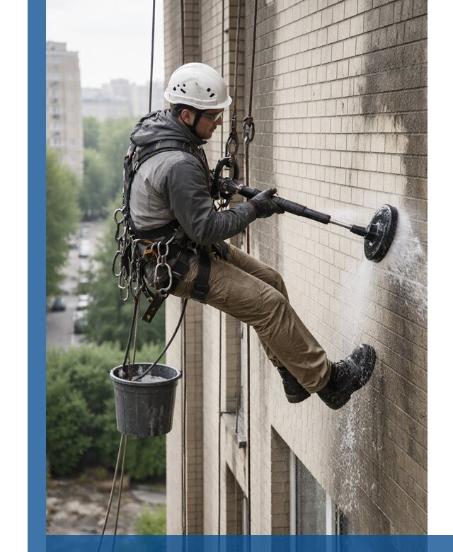 Очистка фасада от копоти в Дагестанских Огнях профессионально и безопасно