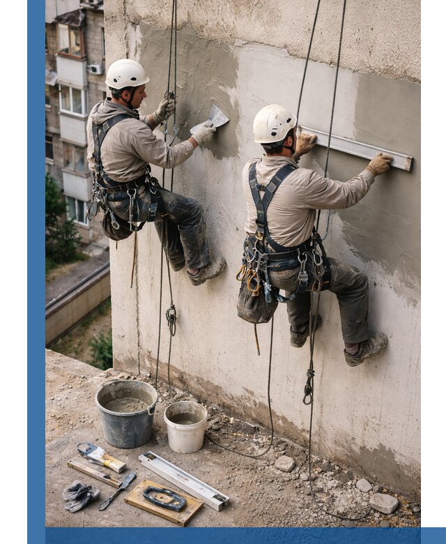 Комплексный ремонт штукатурного фасада с гарантией в Дагестанских Огнях