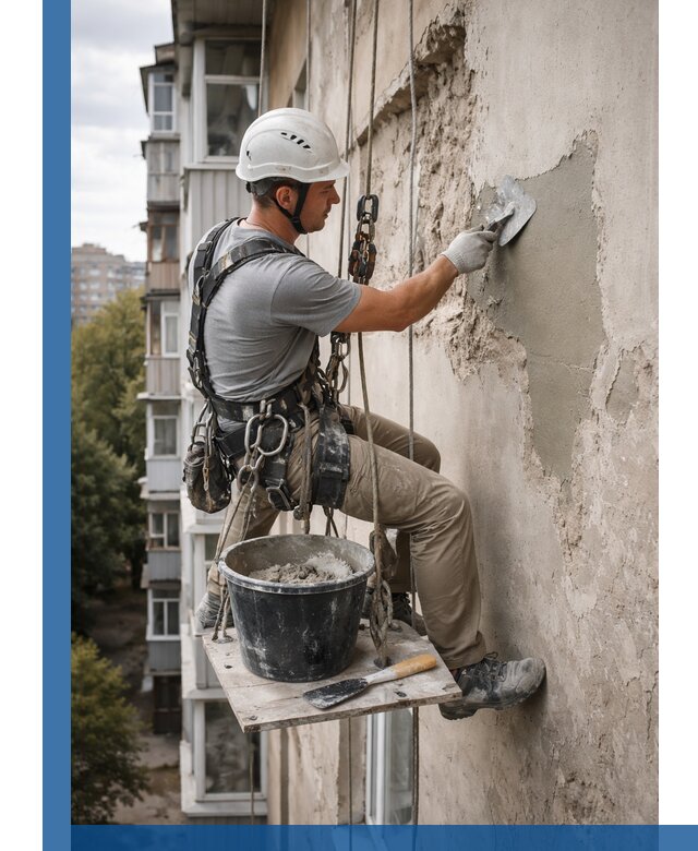 Восстановление фасадной штукатурки в Дагестанских Огнях с гарантией качества