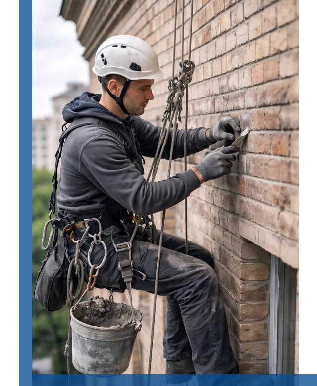 Качественный ремонт кирпичной кладки фасада в Дагестанских Огнях с гарантией