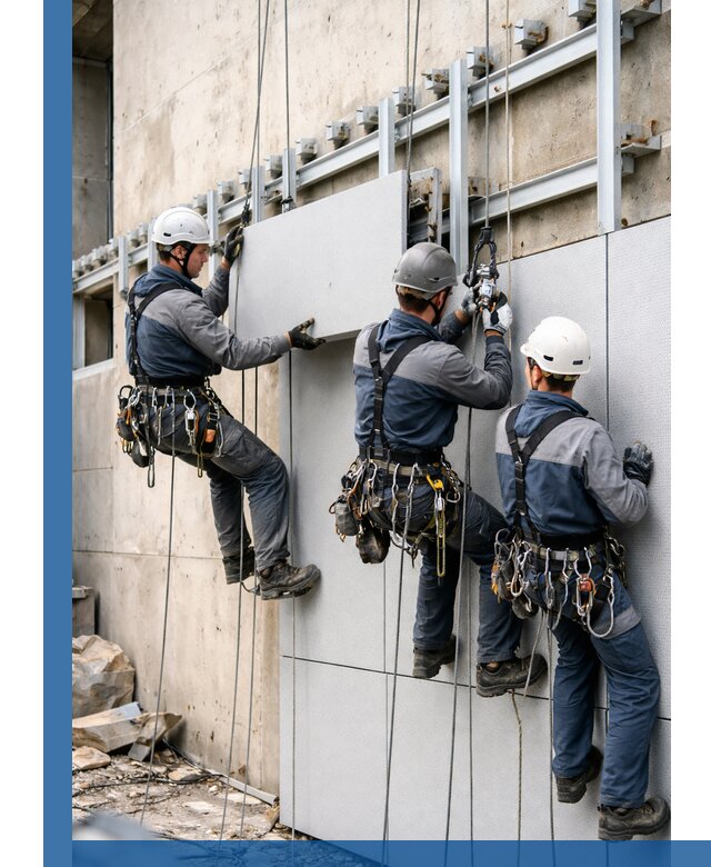 Монтаж вентилируемого фасада в Дагестанских Огнях под ключ с гарантией качества