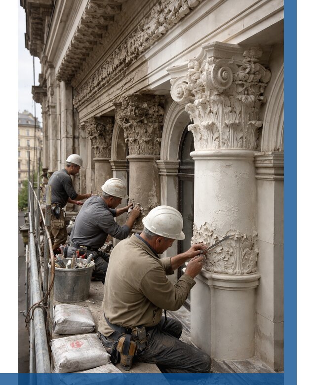 Реставрация фасадной лепнины в Дагестанских Огнях от 2581 р. | ВЫСОТНИК-Дгс