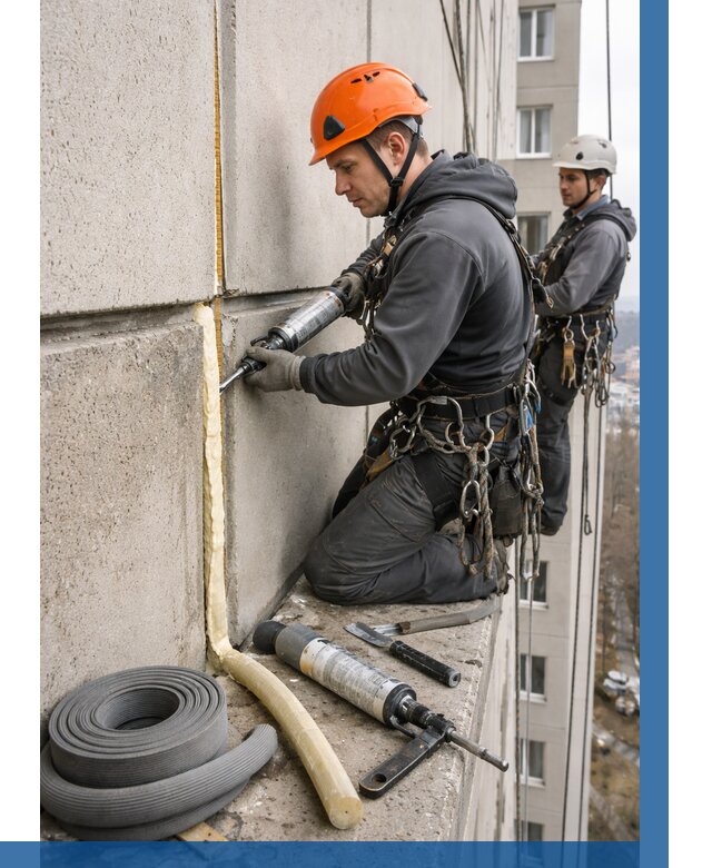 Теплый шов межпанельные швы в Дагестанских Огнях от 723 р. | ВЫСОТНИК-Дгс