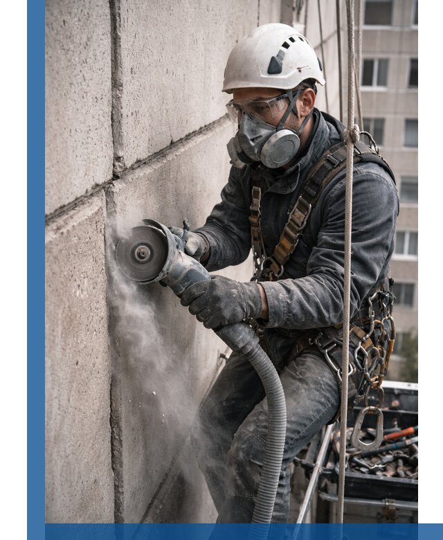 Штробление межпанельных швов в Дагестанских Огнях качественно и быстро