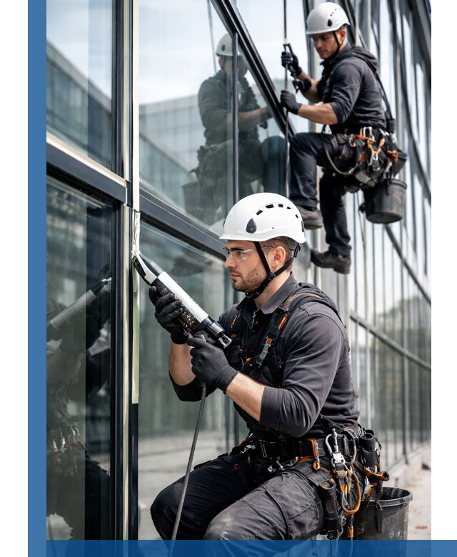 Герметизация витражных швов в Дагестанских Огнях для зданий и фасадов