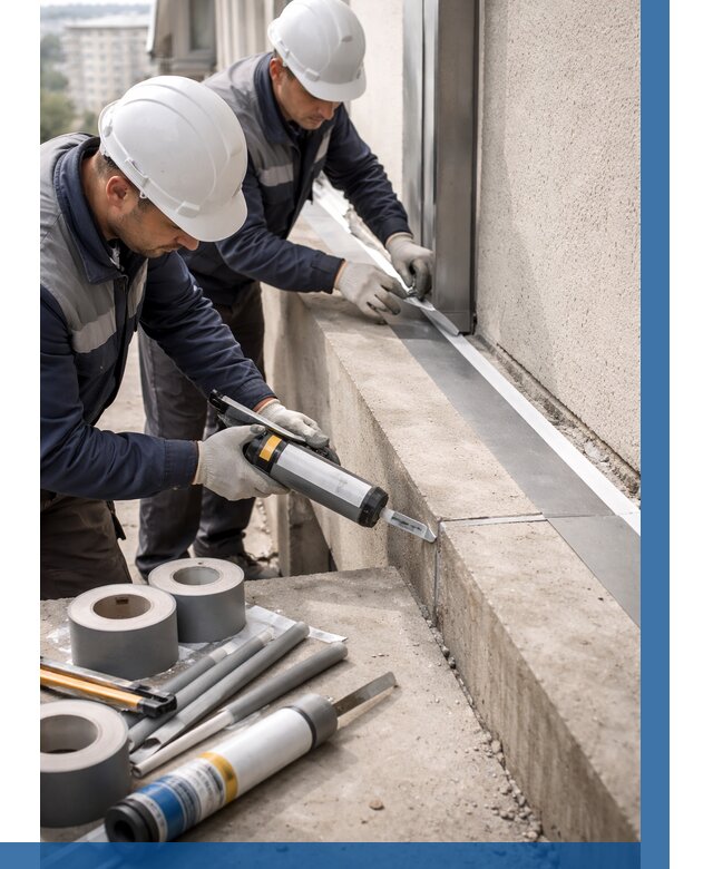 Герметизация примыкания балкона в Дагестанских Огнях от 4645 р. | ВЫСОТНИК-Дгс