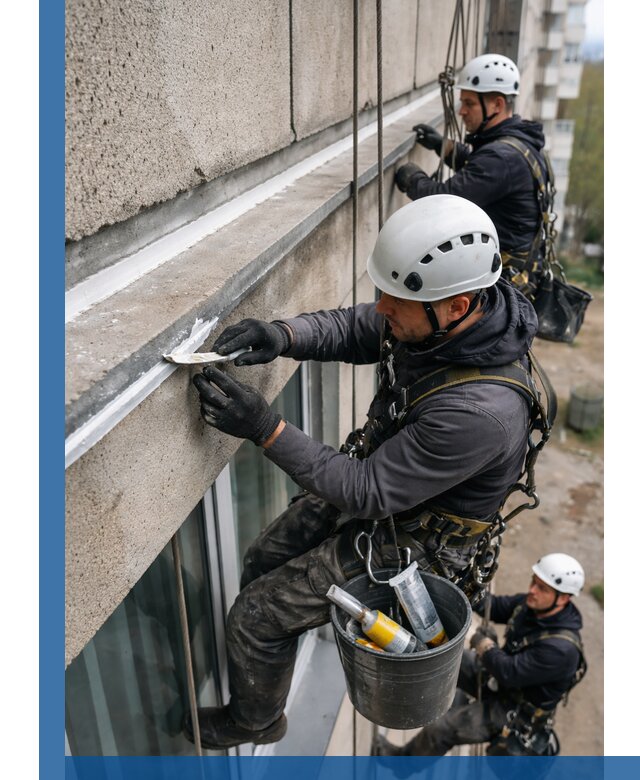 Герметизация примыкания балкона в Дагестанских Огнях под ключ с гарантией