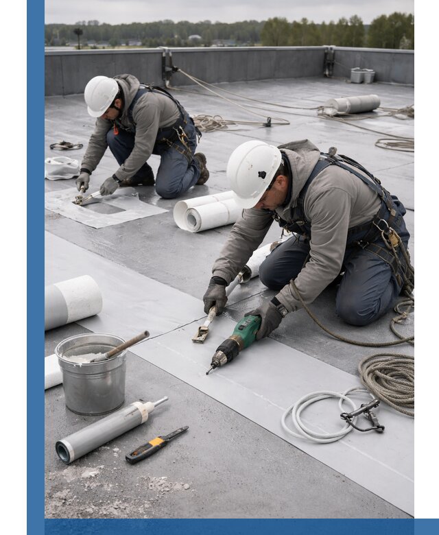 Ремонт мембранной кровли в Дагестанских Огнях качественно и с гарантией