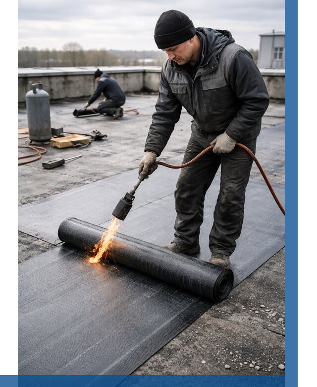 Ремонт наплавляемой кровли в Дагестанских Огнях от 723 р. | ВЫСОТНИК-Дгс