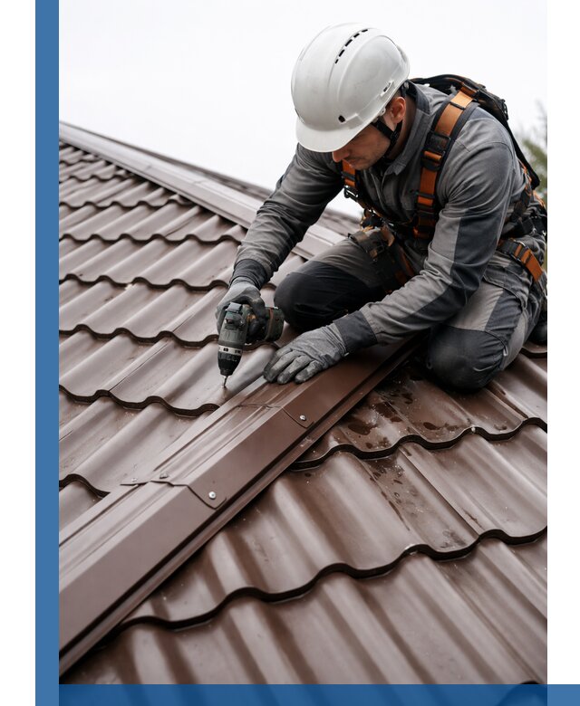 Ремонт металлочерепицы на крыше в Дагестанских Огнях профессионально