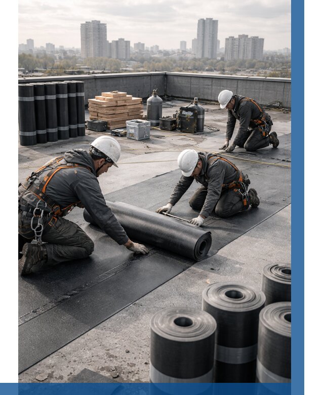 Монтаж мягкой кровли под ключ в Дагестанских Огнях от 465 р. | ВЫСОТНИК-Дгс