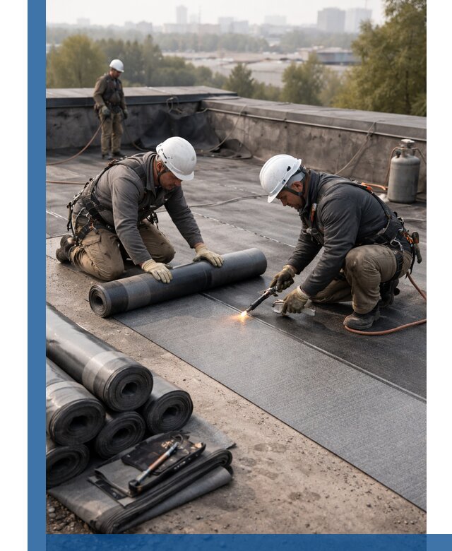 Монтаж мягкой кровли в Дагестанских Огнях профессионально и надежно