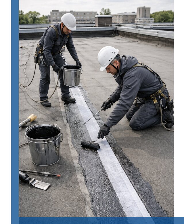 Гидроизоляция кровли мастикой в Дагестанских Огнях надежная защита