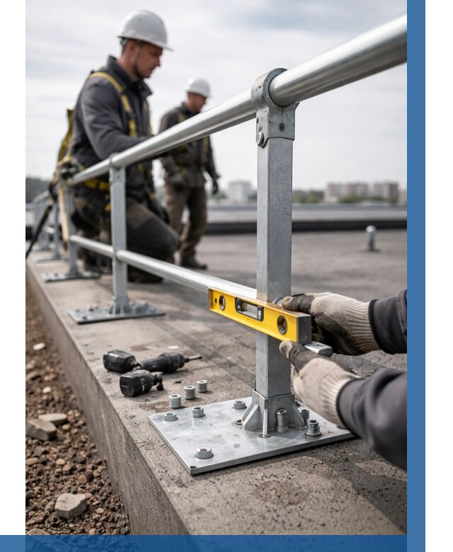 Монтаж кровельного ограждения в Дагестанских Огнях от 1239 р. | ВЫСОТНИК-Дгс