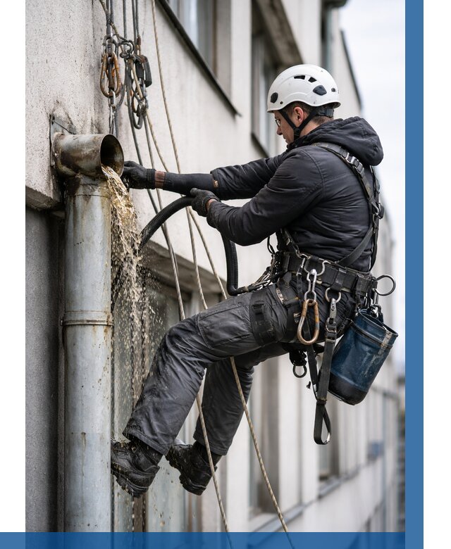 Прочистка водосточных труб в Дагестанских Огнях от 3613 р. | ВЫСОТНИК-Дгс