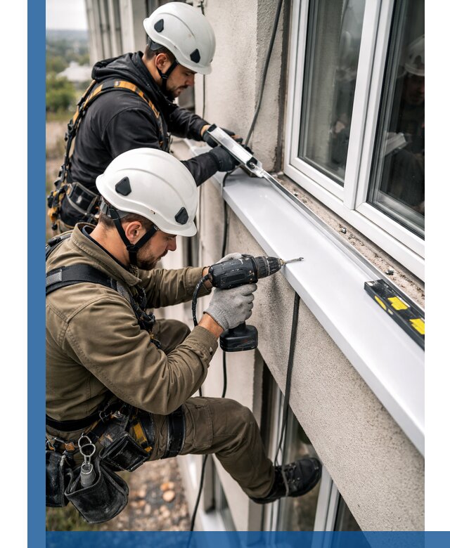 Профессиональный монтаж оконных отливов и отведения воды в Дагестанских Огнях