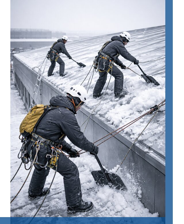 Очистка навесов от снега в Дагестанских Огнях от 4645 р. | ВЫСОТНИК-Дгс