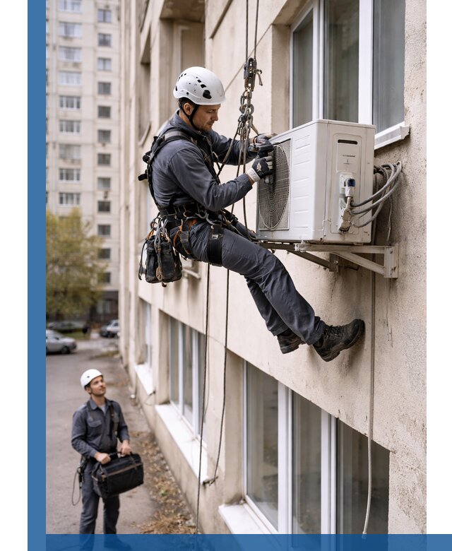 Демонтаж внешнего блока кондиционера в Дагестанских Огнях профессионально