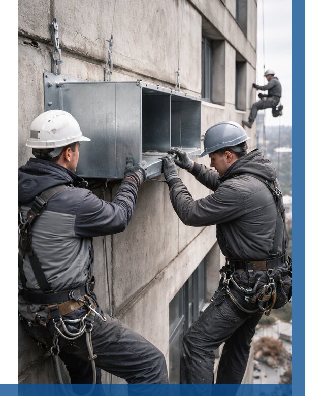 Монтаж вентиляционных коробов в Дагестанских Огнях от 3097 р. | ВЫСОТНИК-Дгс