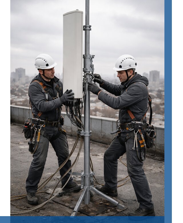 Монтаж антенн связи на крыше в Дагестанских Огнях от 8775 р. | ВЫСОТНИК-Дгс