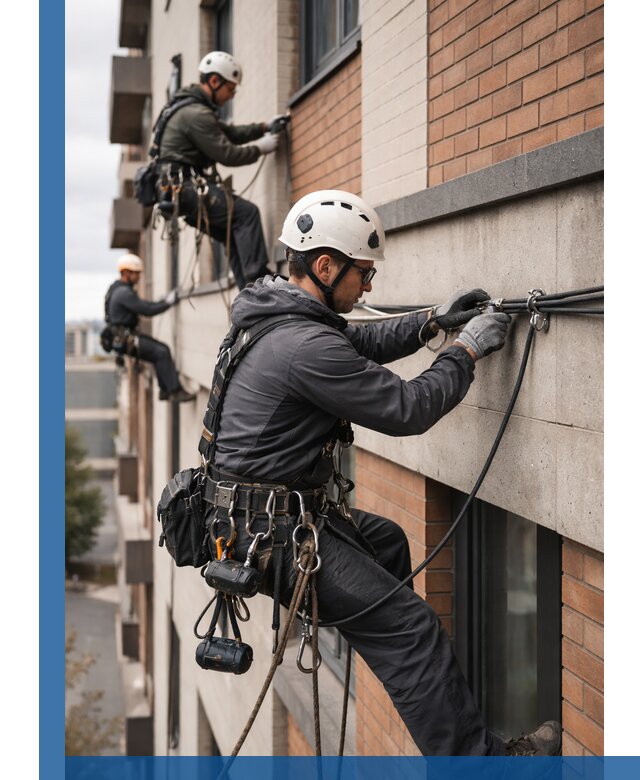 Крепление кабеля на фасаде монтаж и крепеж в Дагестанских Огнях