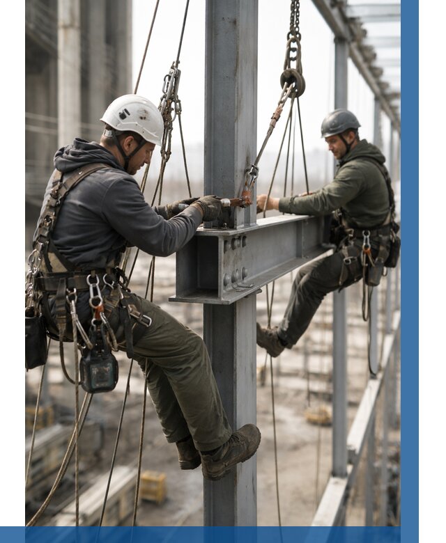 Монтаж металлоконструкций на высоте в Дагестанских Огнях от 3613 р. | ВЫСОТНИК-Дгс