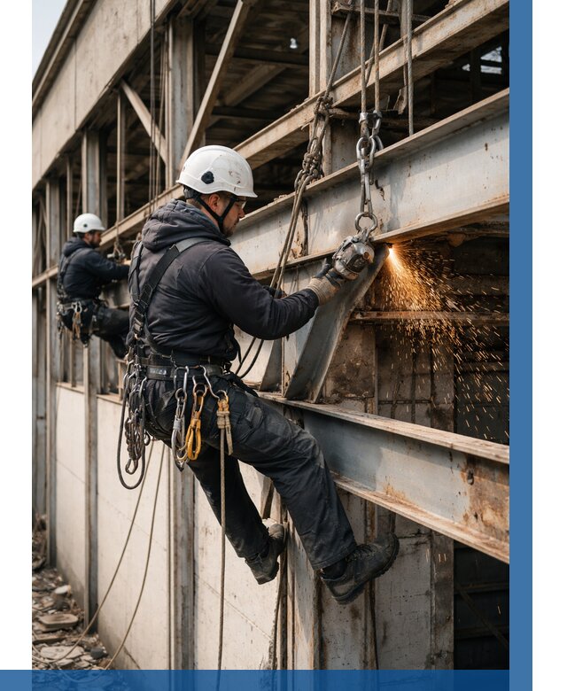 Демонтаж металлоконструкций на высоте в Дагестанских Огнях от 6710р. |ВЫСОТНИК-Дгс