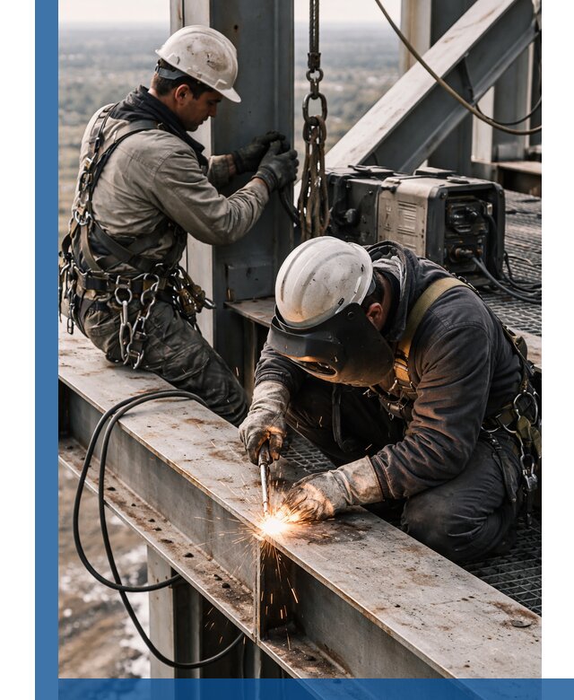 Высотные сварочные работы в Дагестанских Огнях для промышленных объектов