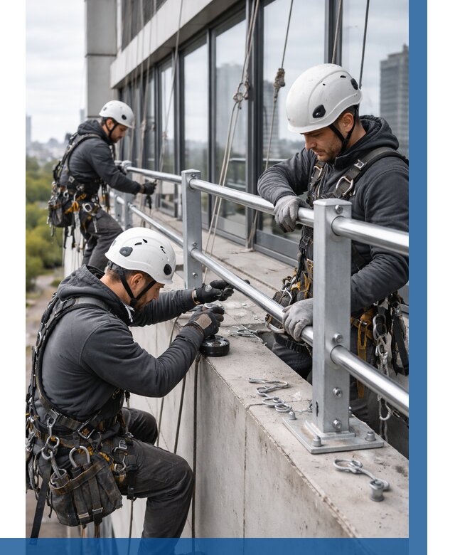 Монтаж ограждений на высоте в Дагестанских Огнях, от 1239 р. | ВЫСОТНИК-Дгс