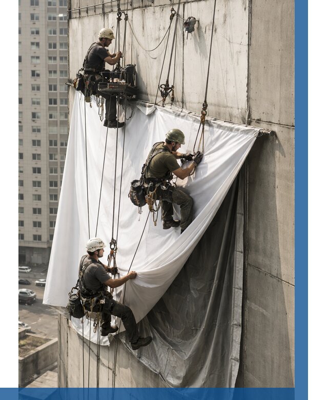 Замена баннерного полотна в Дагестанских Огнях от 6710 р. | ВЫСОТНИК-Дгс—заказать