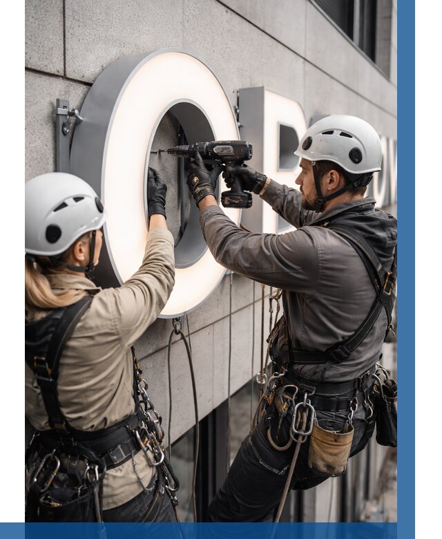 Монтаж световых букв в Дагестанских Огнях от 3097 р. под ключ ВЫСОТНИК-Дгс