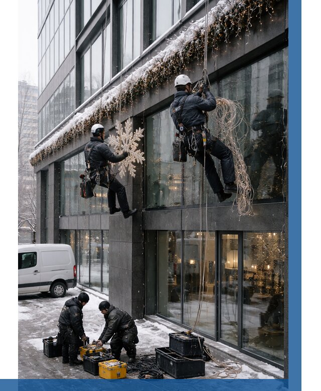 Демонтаж новогоднего оформления в Дагестанских Огнях от 5678 р. | ВЫСОТНИК-Дгс