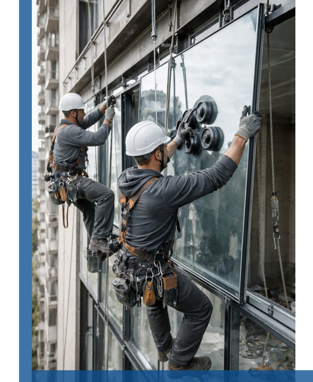 Витражное остекление фасадов и лоджий в Дагестанских Огнях под ключ