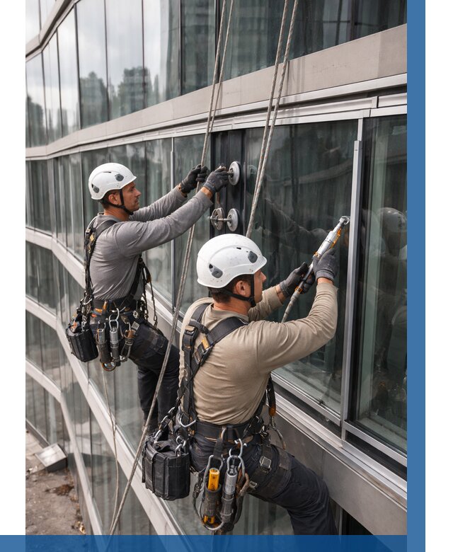 Радиусное остекление фасада в Дагестанских Огнях от 12388 р. | ВЫСОТНИК-Дгс