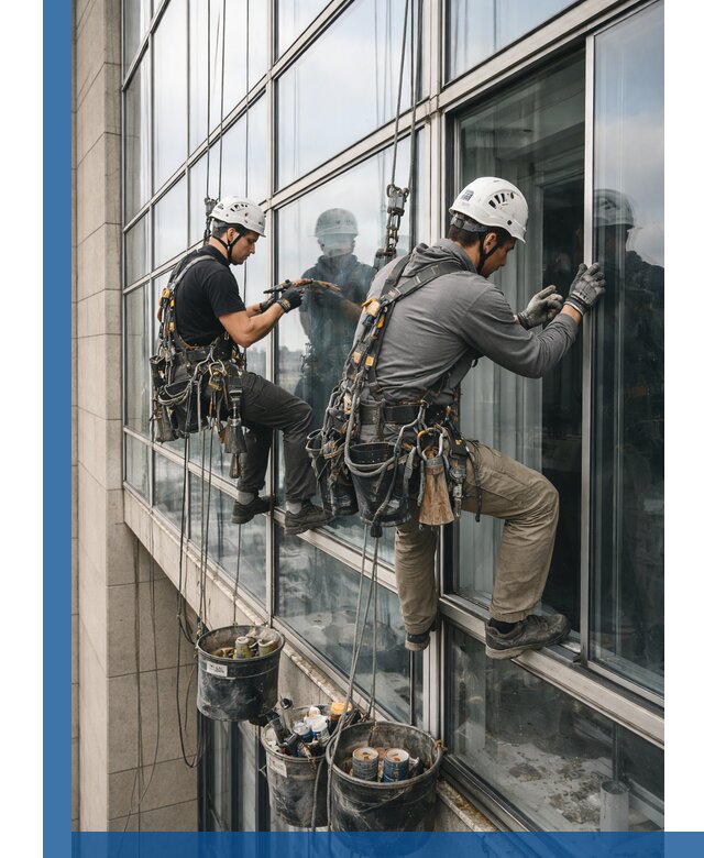 Ремонт витражных конструкций и фасадного остекления в Дагестанских Огнях