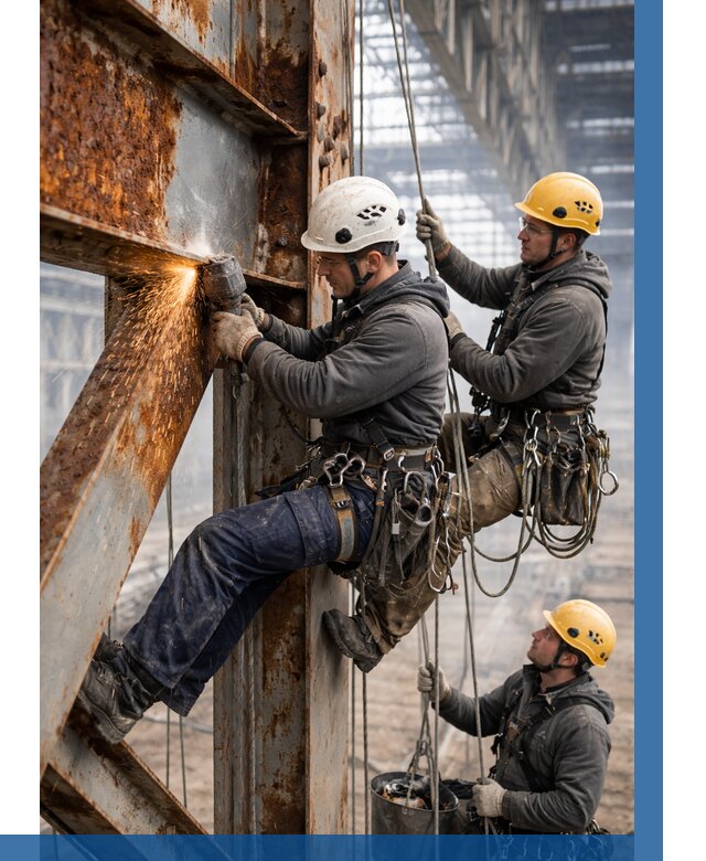 Зачистка металла от ржавчины в Дагестанских Огнях от 361 р. | ВЫСОТНИК-Дгс