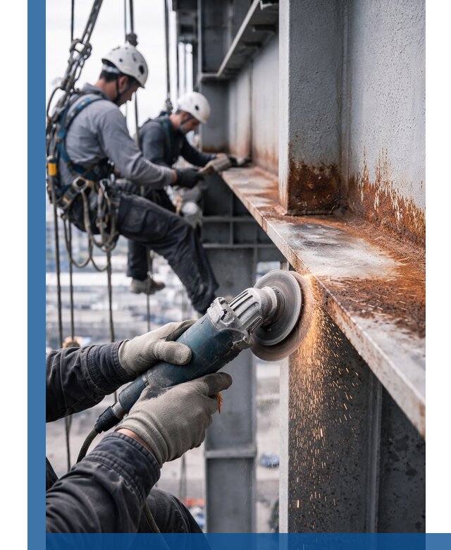 Зачистка металла от ржавчины и подготовка поверхностей в Дагестанских Огнях