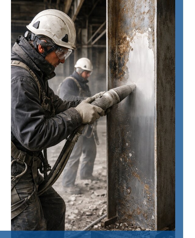 Удаление старой краски с металла в Дагестанских Огнях от 465 р. | ВЫСОТНИК-Дгс