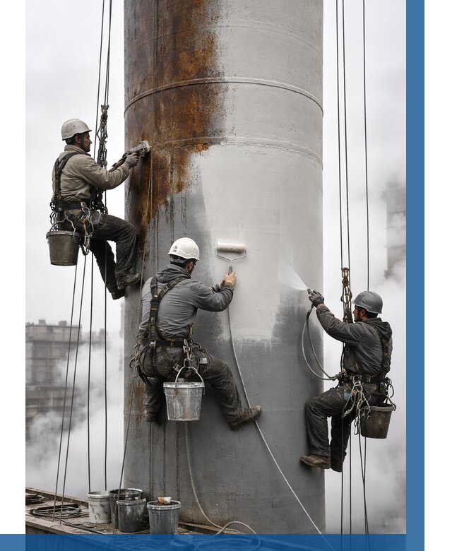 Покраска дымовых труб в Дагестанских Огнях от 8775 р. | ВЫСОТНИК-Дгс