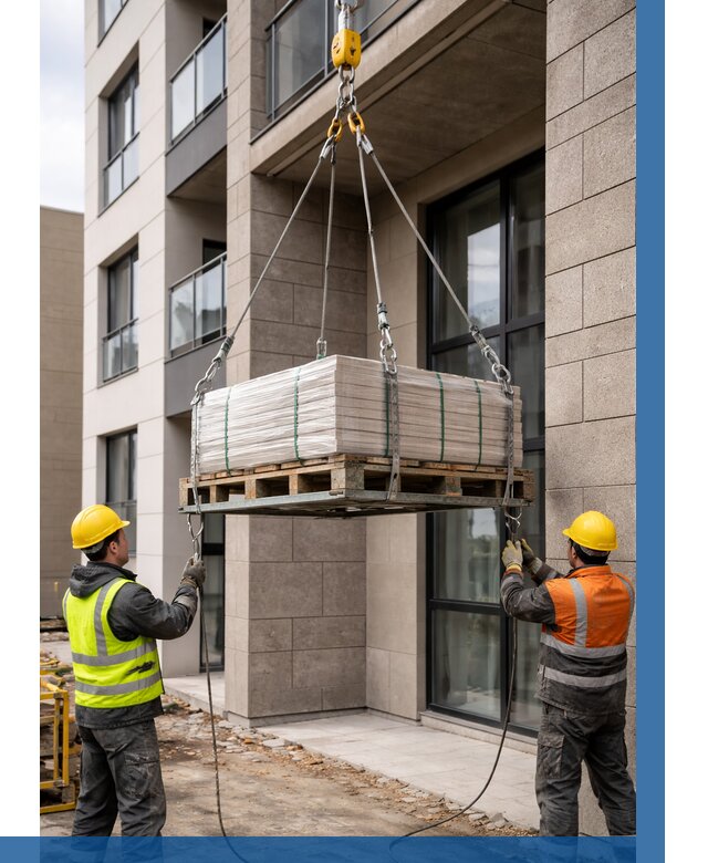 Подъем керамогранита на этаж в Дагестанских Огнях от 3613 р. | ВЫСОТНИК-Дгс