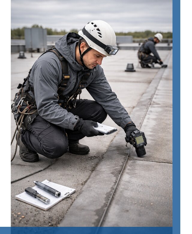 Обследование кровли на протечки в Дагестанских Огнях от 4645 р. | ВЫСОТНИК-Дгс